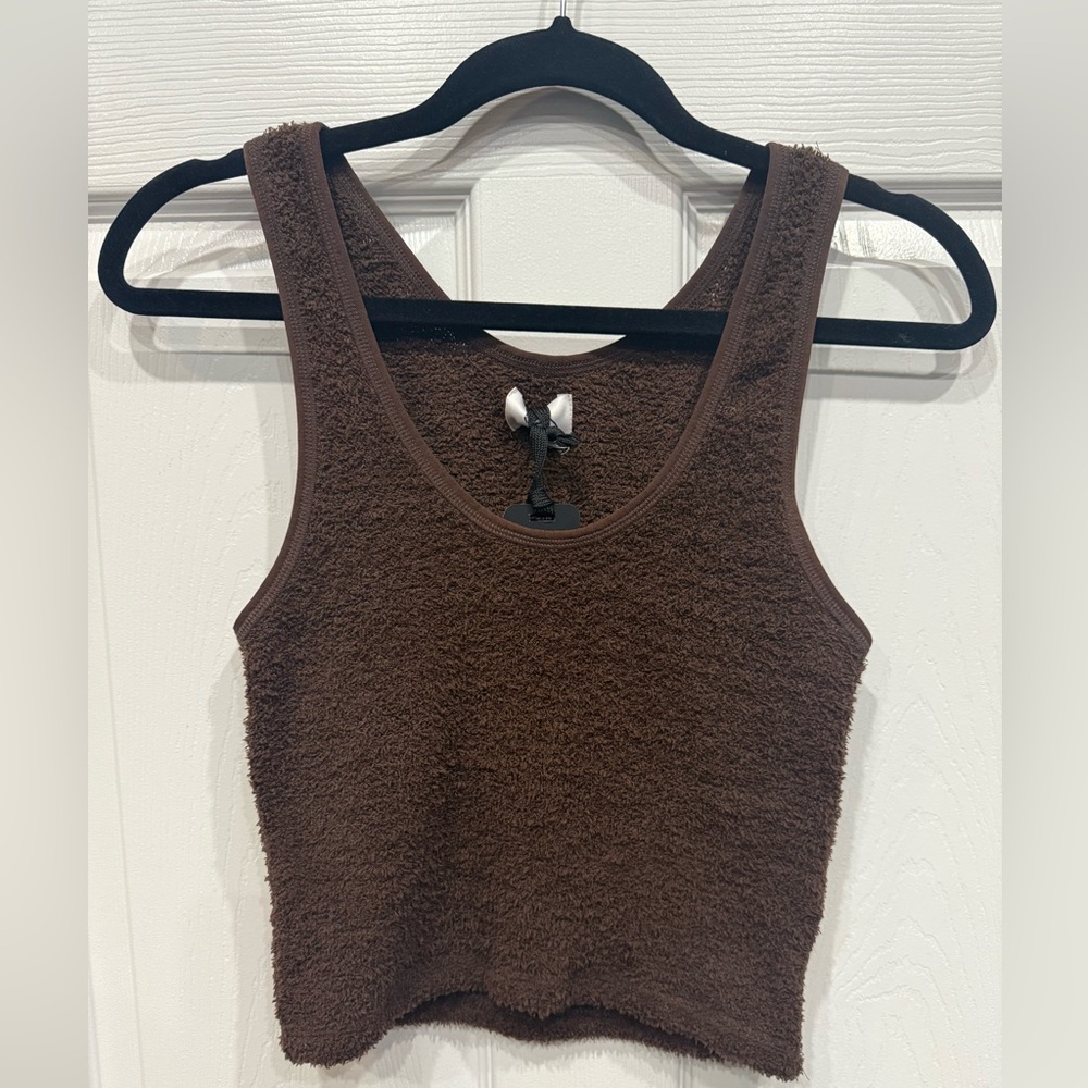 BNWT Kuwalla Tee Brown soft Crop Tank Top